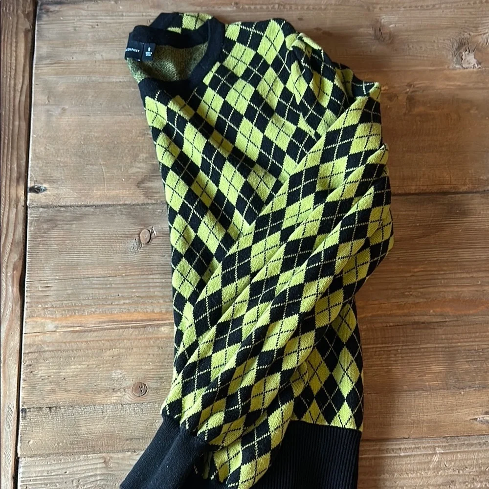 New York & Company Black and Yellow Cardigan Sweater, Women’s S - Picture 4 of 4